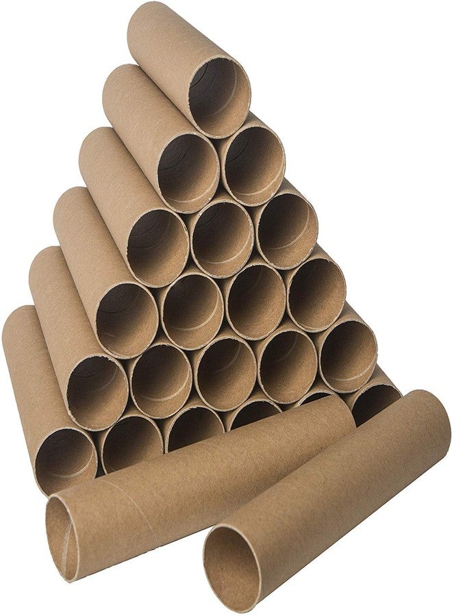 Bargain Paradise 30 Pack Craft Rolls - 8 inch Round Cardboard Tubes - Cardboard Tubes for Crafts - Craft Tubes - Paper Tube for Crafts - 1.57 x 8 Inches - Brown - Image 1